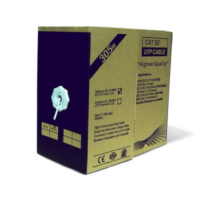 CABU305BL | Cable UTP Unifilar CAT.5e Blanco