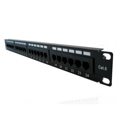 PA24SY-6 | PATCH PANEL 24 PUERTOS RJ45 CAT.6